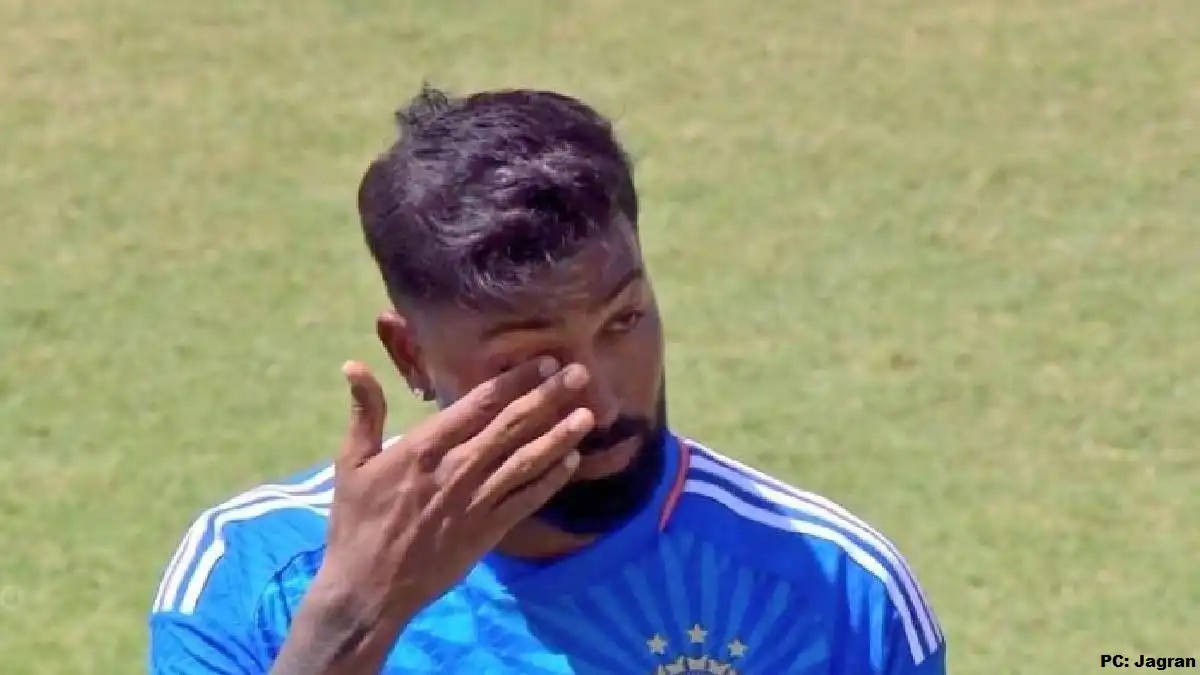 Hardik Pandya crying