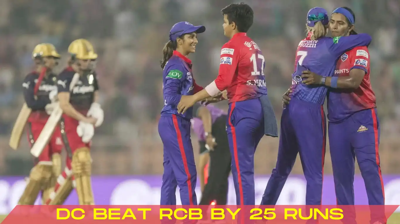DC beat rcb by 25 runs