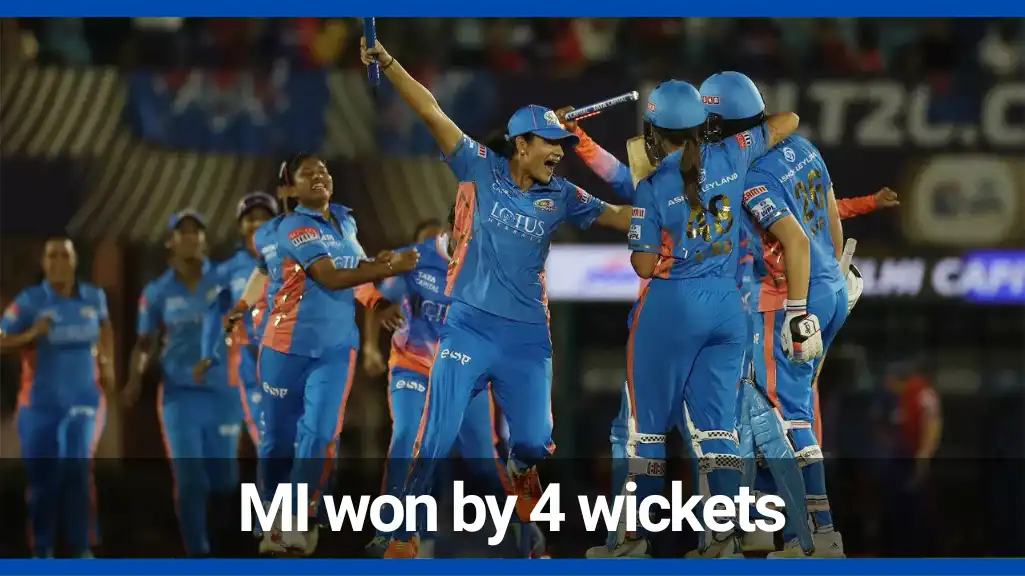Mumbai indians (MI) won in WPL opener