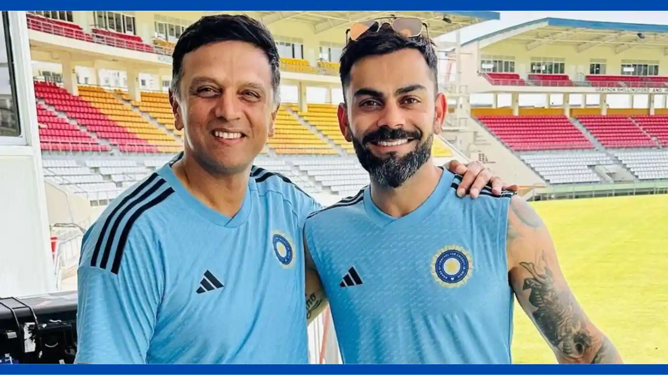 Rahul Dravid and Virat Kohli