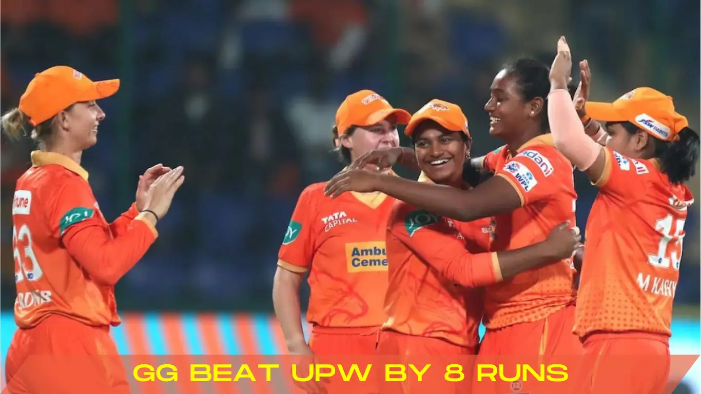 Deepti Sharma gg beat upw by 8 runs