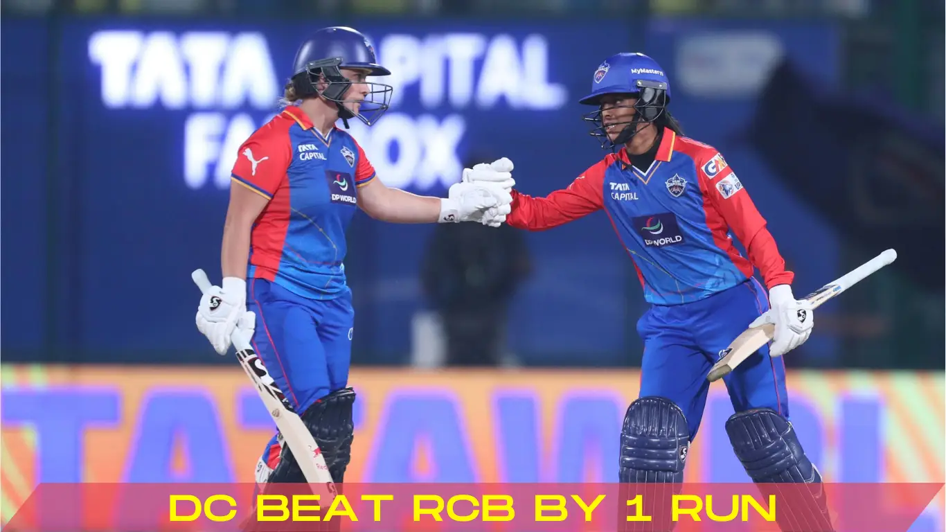 Jemimah Rodrigues dc beat rcb by 1 run