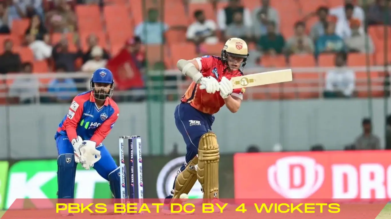 Sam Curran pbks beat dc by 4 wickets