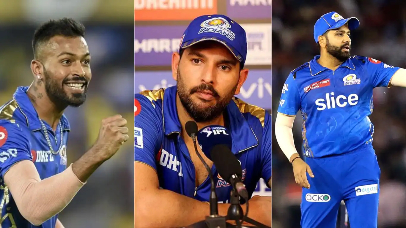 Yuvraj Singh - Rohit Sharma - Hardik Pandya Mumbai Indians