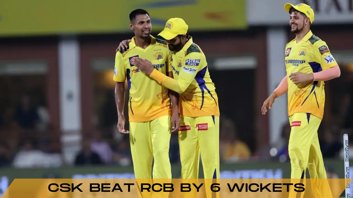 csk beat rcb by 6 wickets