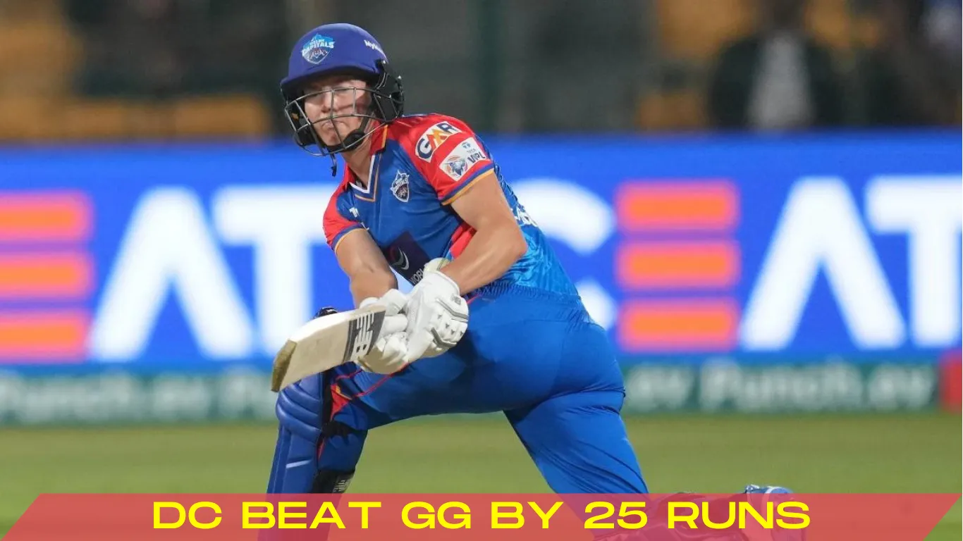 dc beat gg by 25 runs Meg Lanning