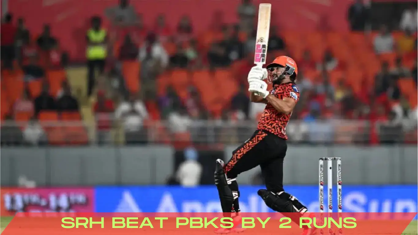 Nitish Reddy srh beat pbks by 2 runs