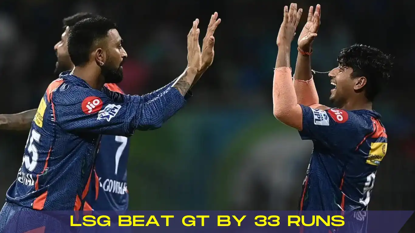 Yash Thakur lsg beat gt by 33 runs