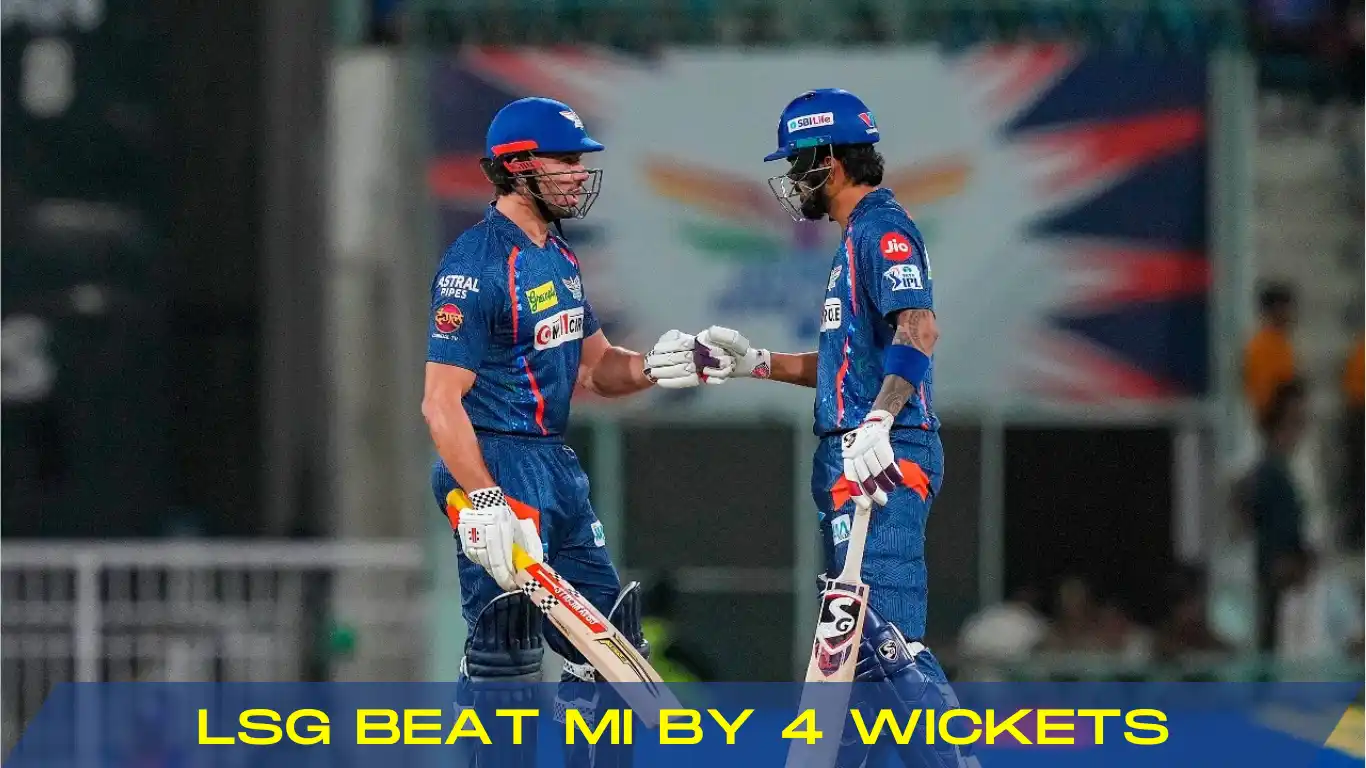 lsg beat mi by 4 wickets