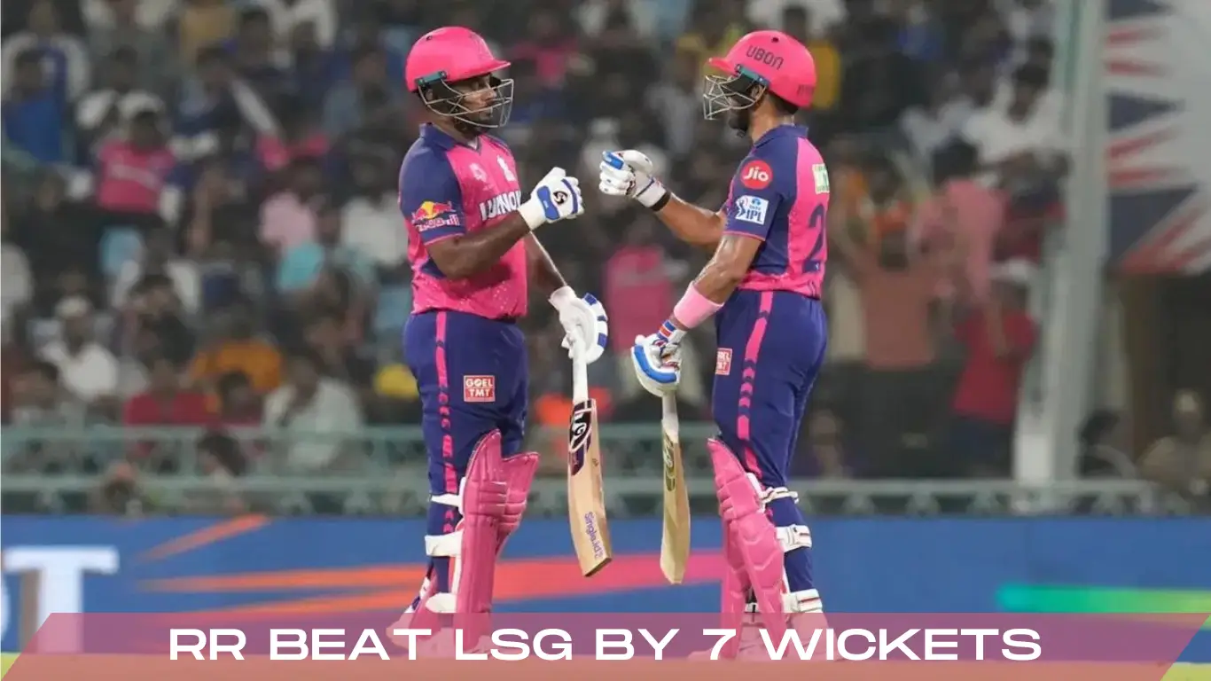 rr beat lsg by 7 wickets