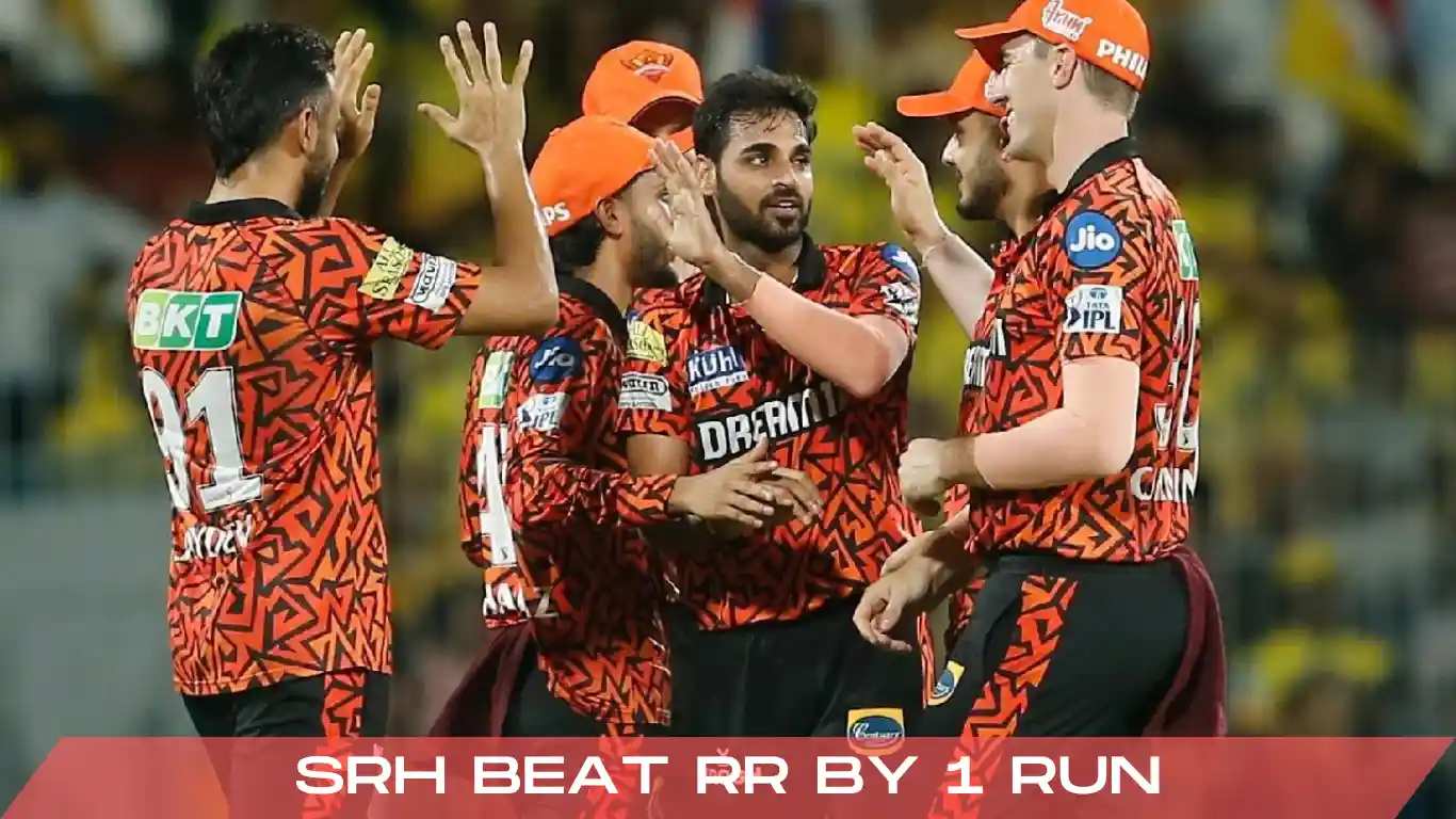 SRH beat rr by 1 run