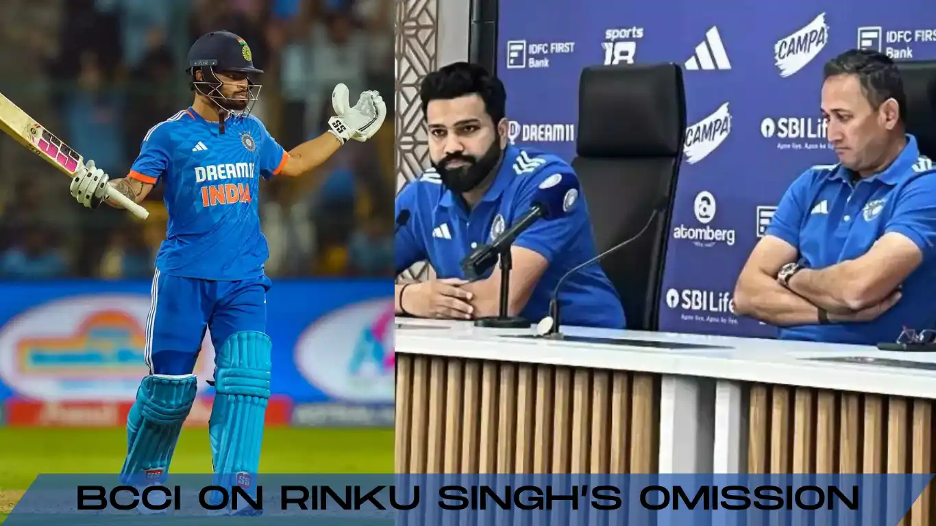 bcci on rinku singh’s omission
