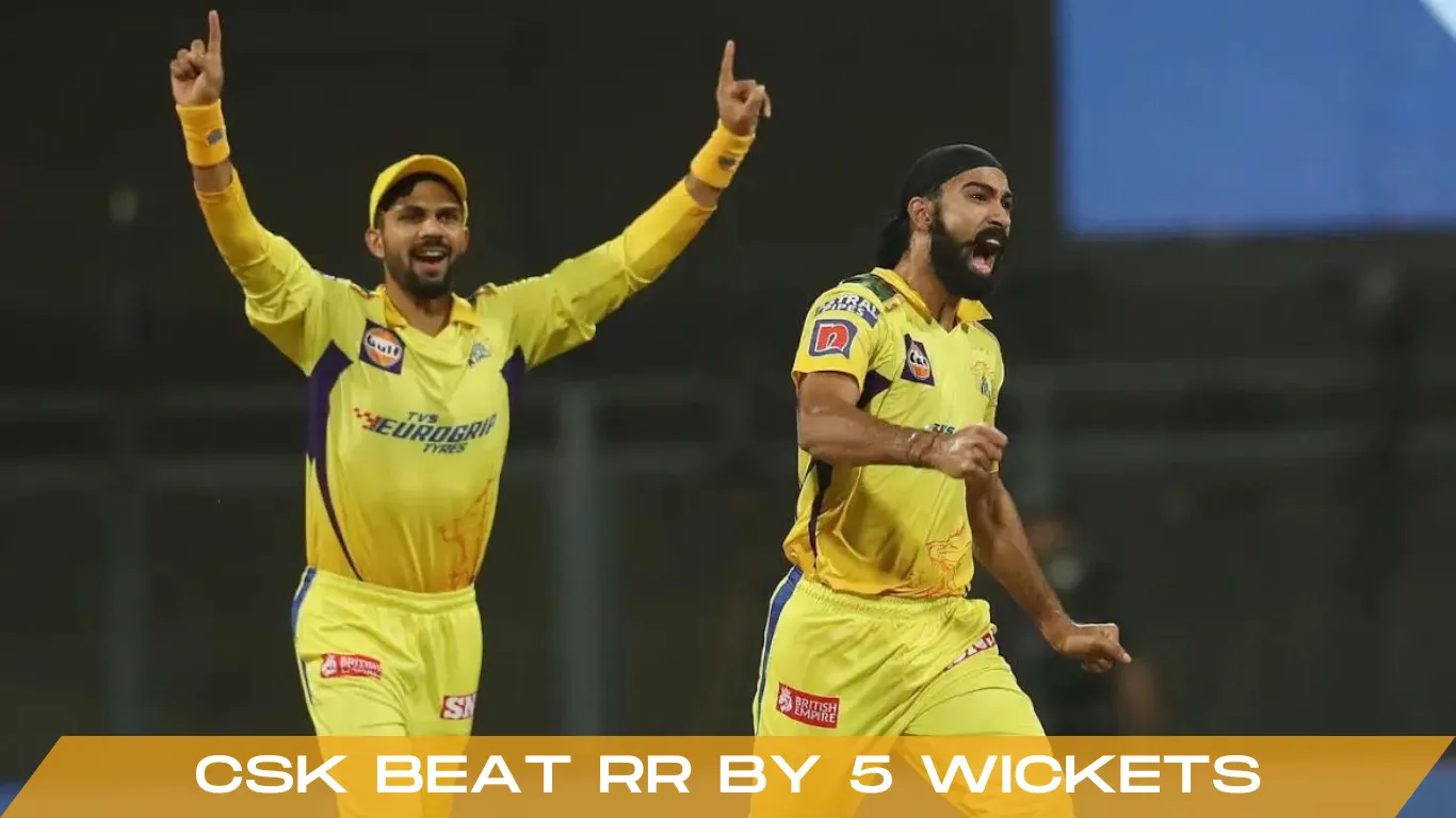 csk beat rr by 5 wickets
