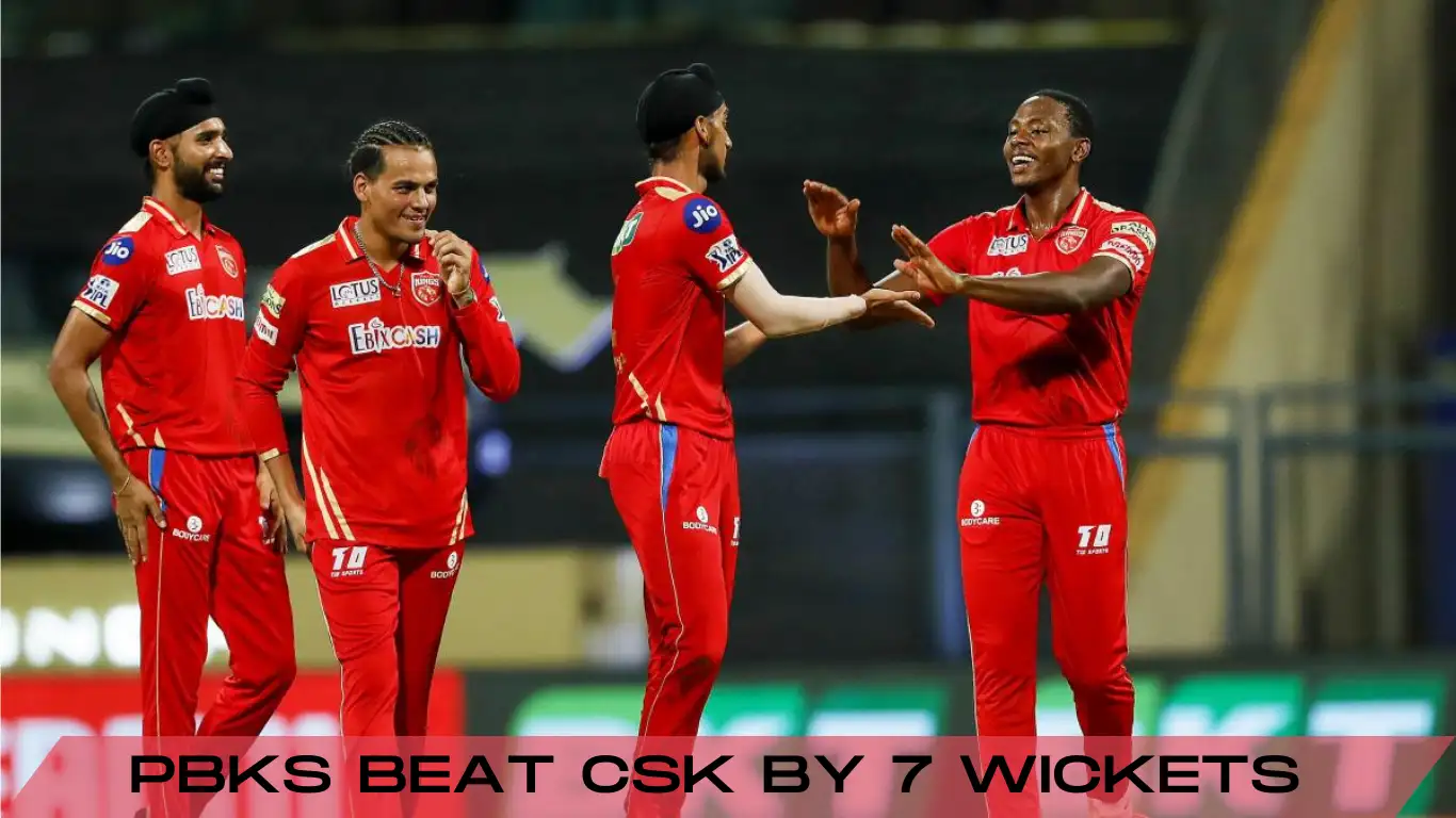 punjab Kings beat csk by 7 wickets