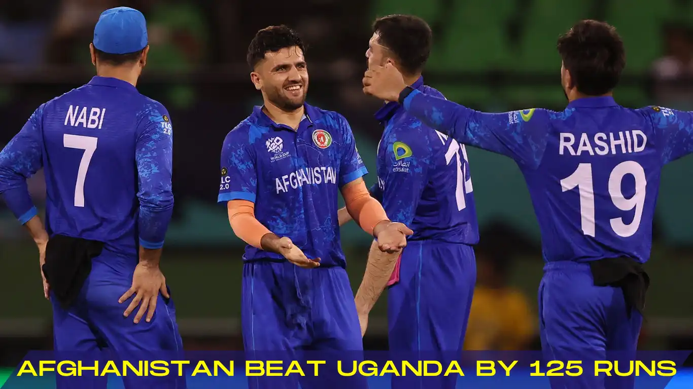 afghanistan beat uganda by 125 runs