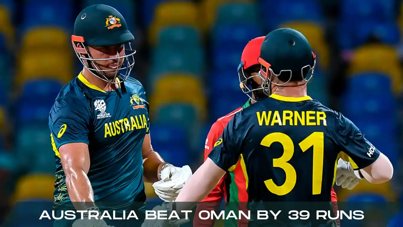 Marcus Stoinis australia beat oman by 39 runs