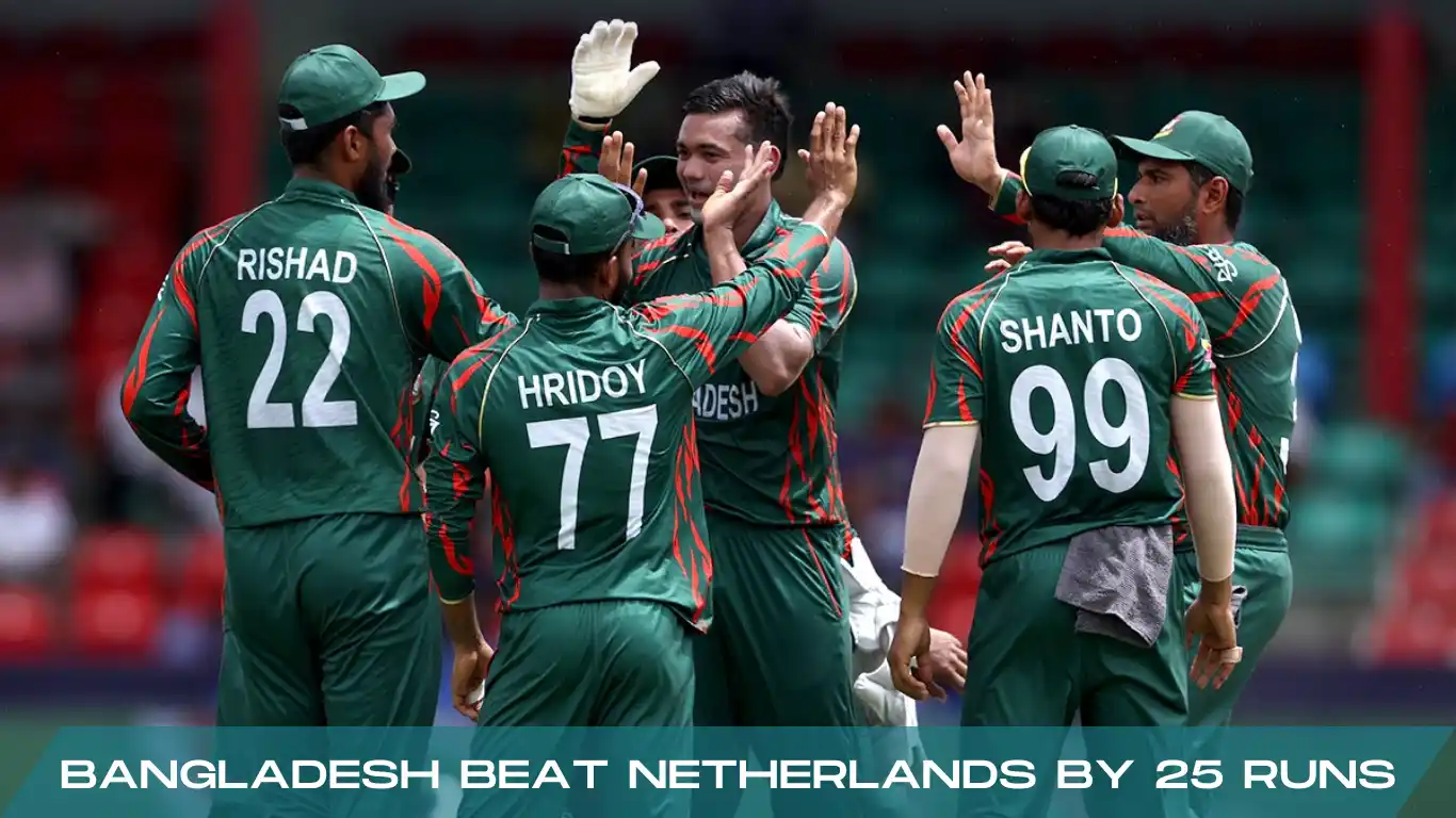 bangladesh beat netherlands by 25 runs