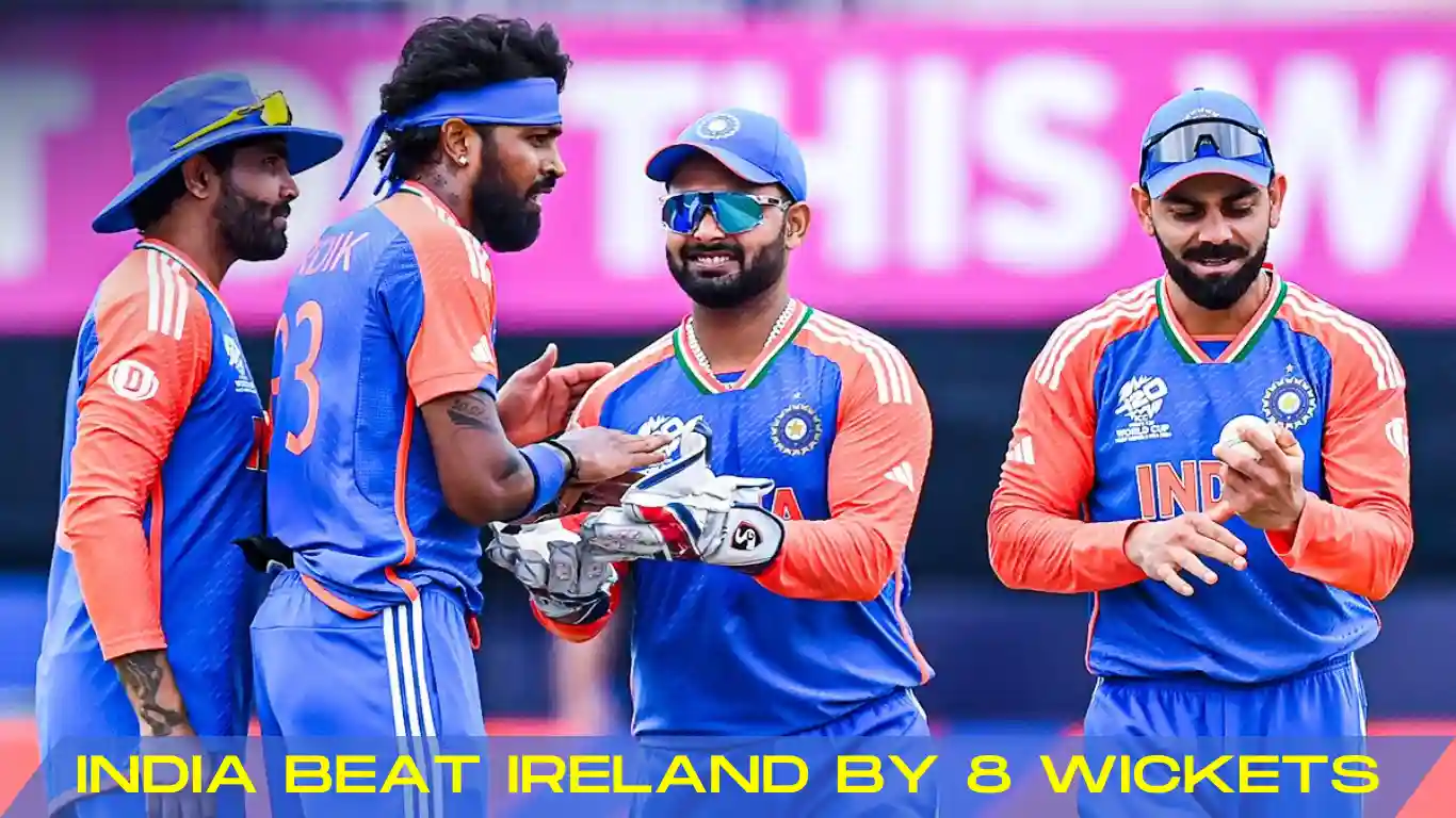 india beat ireland by 8 wickets