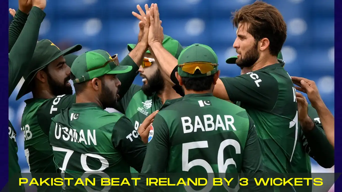 pakistan beat ireland by 3 wickets