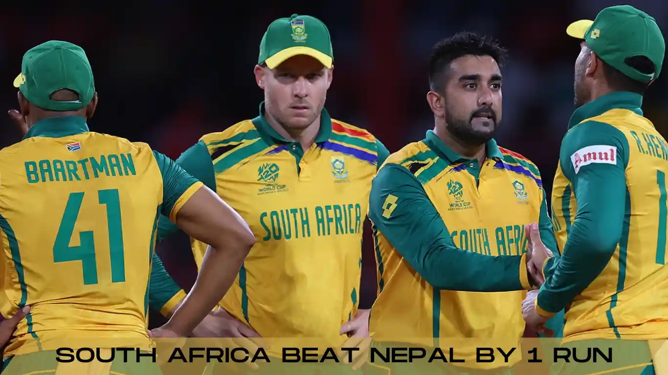south africa beat nepal by 1 run
