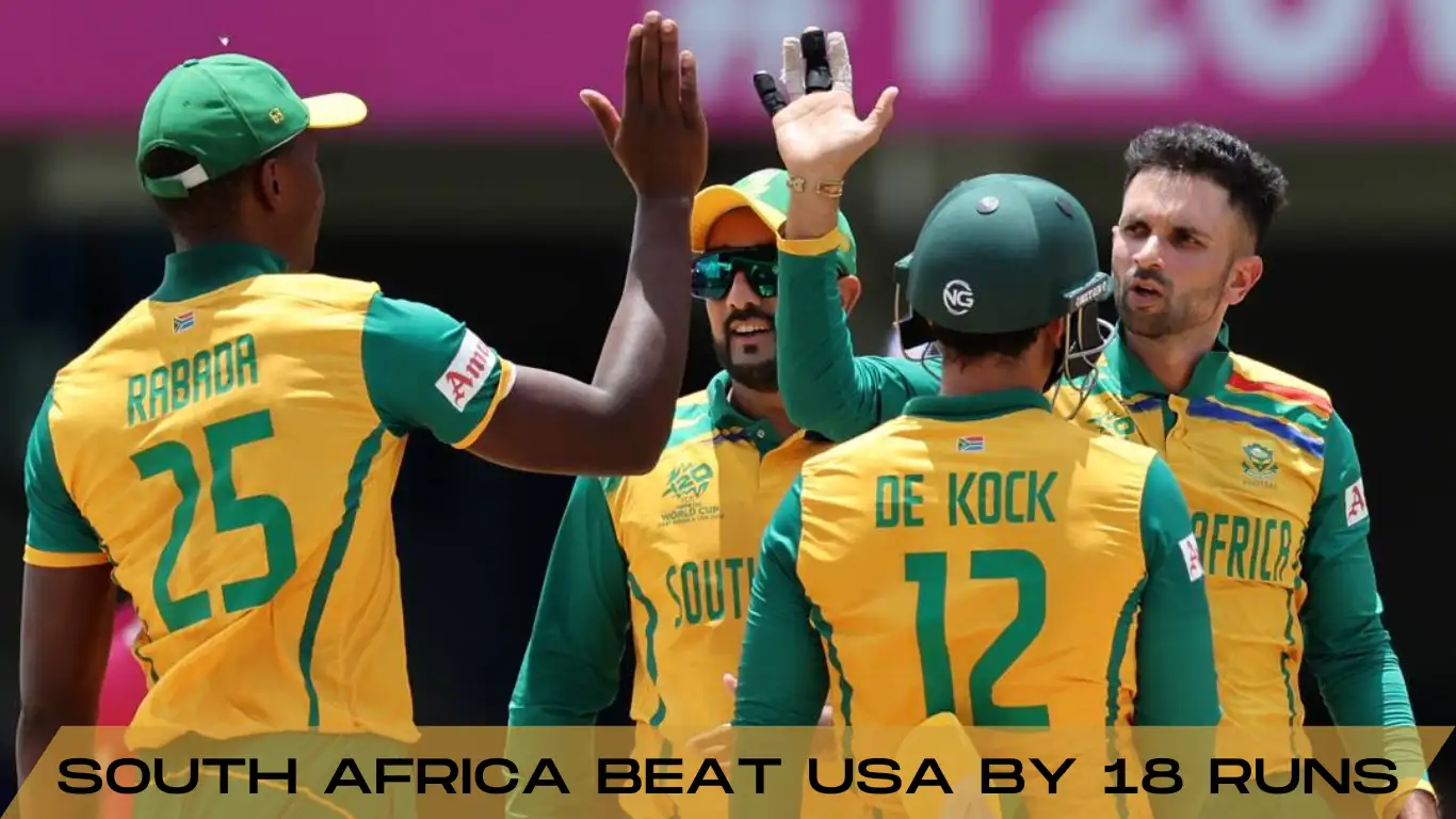 south africa beat usa by 18 runs