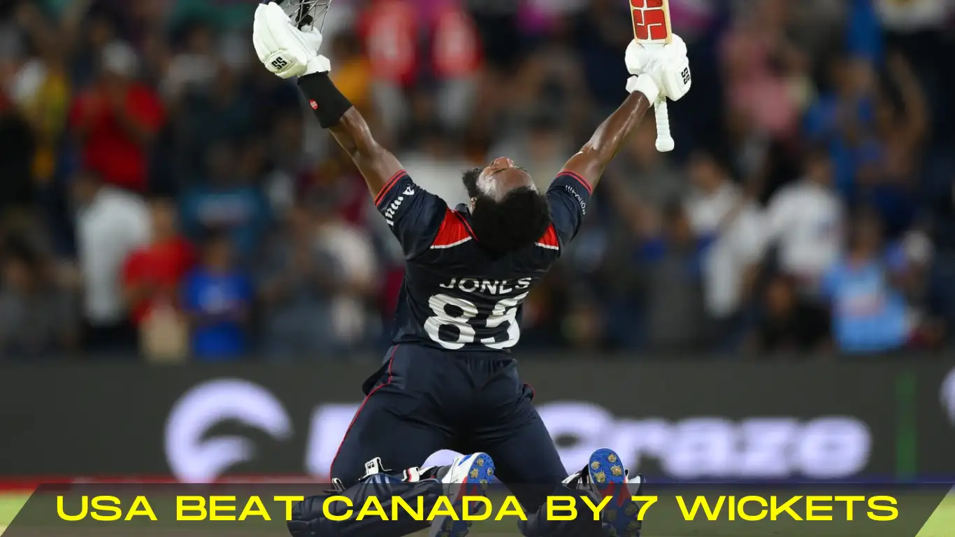 usa beat canada by 7 wickets