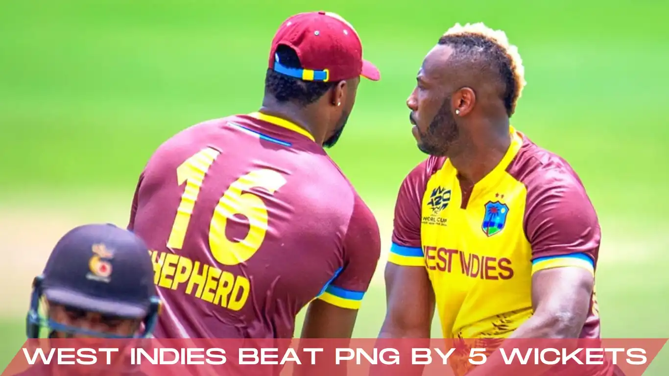 west indies beat png by 5 wickets