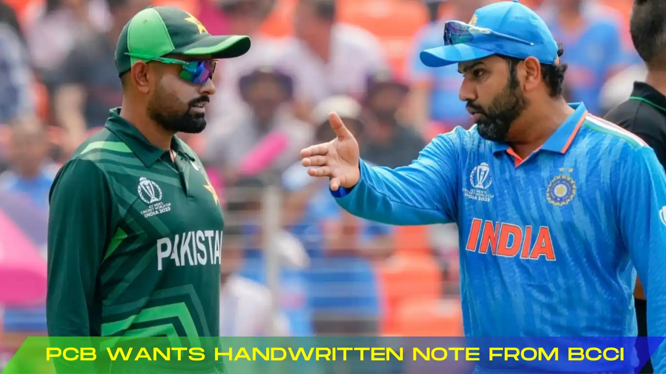 PCB Wants Handwritten Note from BCCI