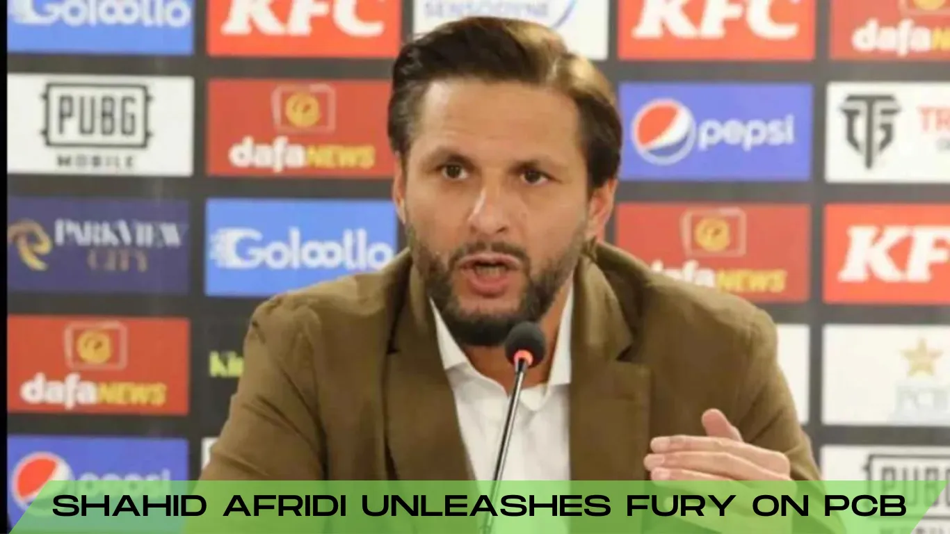 Shahid Afridi Unleashes Fury on PCB