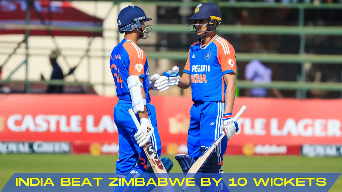 india beat zimbabwe by 10 wickets