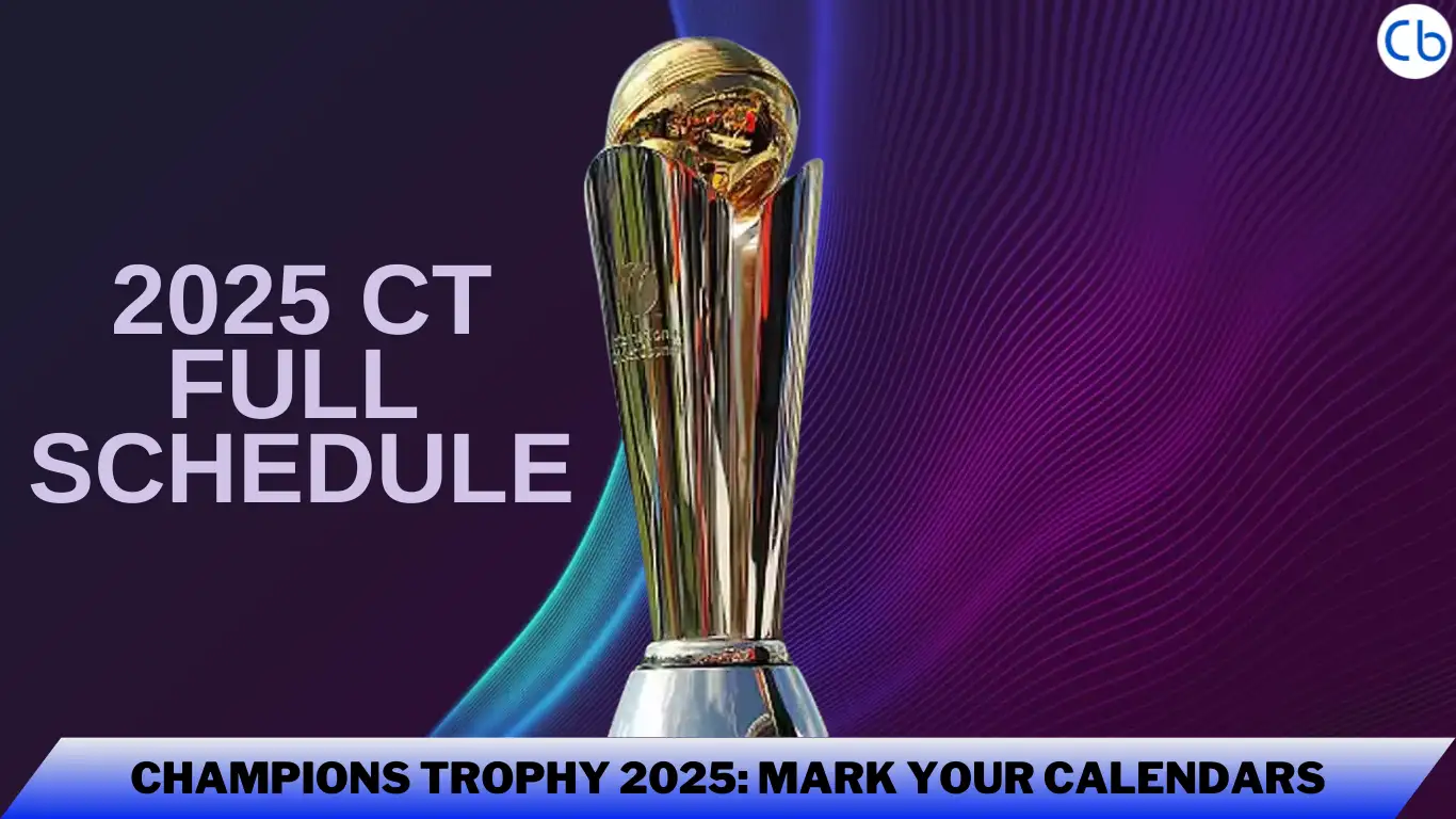Champions Trophy 2025 Mark Your Calendars