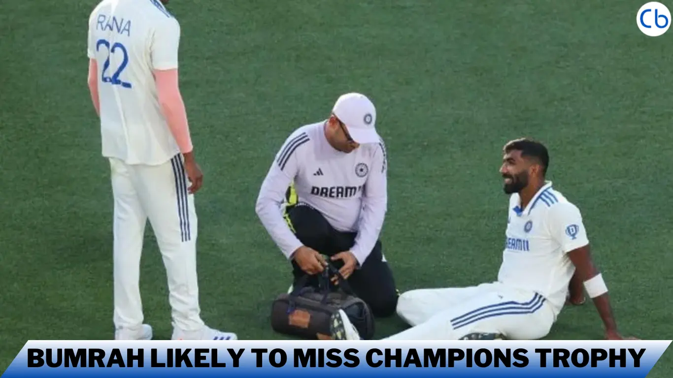 Bumrah Likely to Miss Champions Trophy