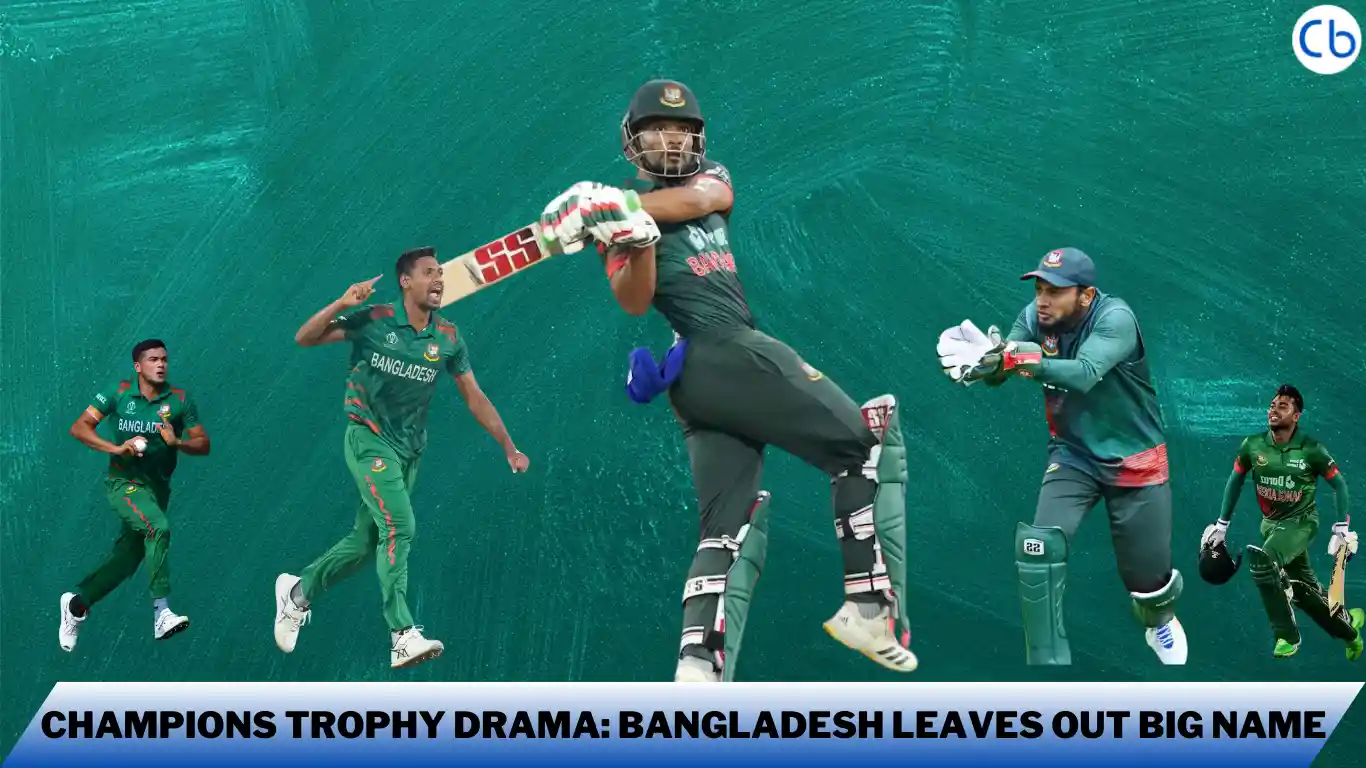 Champions Trophy Drama Bangladesh Leaves Out Big Name
