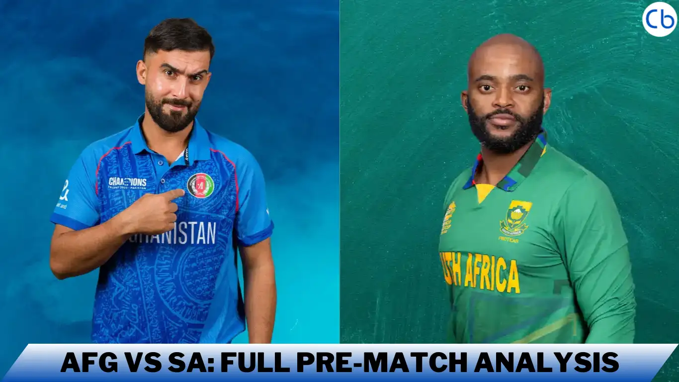 Afghanistan (AFg) vs South Africa (Sa) full pre-match analysis